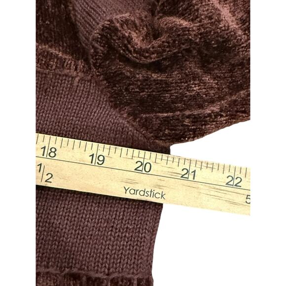 Berek Sweater Womens L Brown Animal Print Leopard Beaded Cardigan Button Vintage - Picture 16 of 16